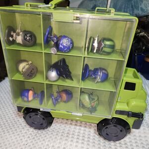 LITTLE GREEN MEN EUC BATTLE TRANSPORT WITH FIGURINES SET